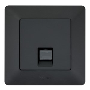 Zásuvka dátová 1xRJ45 Cat.6 UTP čierna Valena Life (Legrand)