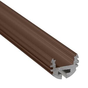 Profil LED Al, 21x15,8mm BC07 bronzový