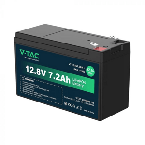 Batéria Lítiová LiFePO4 12,8V 7,2Ah , VVT-12.8V 7.2AH-L 150x63x93mm (V-TAC)
