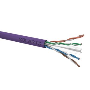 Instalační kabel Solarix CAT6 UTP LSOH Dca-s2,d2,a1 450 MHz 500m/cívka SXKD-6-U