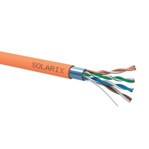 Instalační kabel Solarix CAT5E FTP LSOHFR B2ca-s1,d1,a1 500m SXKD-5E-FTP-LSOHFR