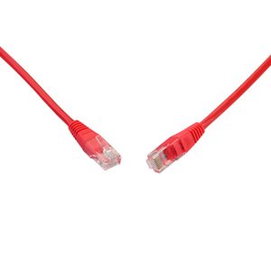 Patch kabel CAT5E UTP PVC 2m červený non-snag-proof C5E-155RD-2MB