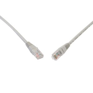 Patch kabel CAT6 UTP PVC 0,5m šedý non-snag-proof C6-155GY-0,5MB