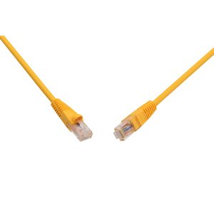 Patch kabel CAT6 UTP PVC 0,5m žlutý snag-proof C6-114YE-0,5MB