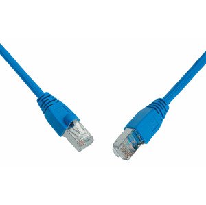 Patch kabel CAT6 SFTP PVC 1m modrý snag-proof C6-315BU-1MB
