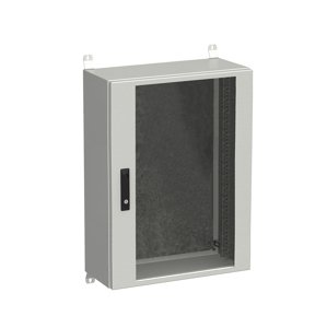 Rozvadeč nástěnný venkovní LC-20 18U 600x300 prosklené dveře 3bodový zámek LC-20-18U-63-12