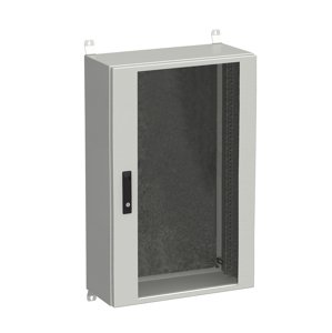 Rozvadeč nástěnný venkovní LC-20 21U 600x300 prosklené dveře 3bodový zámek LC-20-21U-63-12