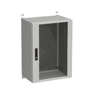 Rozvadeč nástěnný venkovní LC-20 18U 600x400 prosklené dveře 3bodový zámek LC-20-18U-64-12