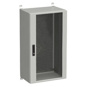 Rozvadeč nástěnný venkovní LC-20 24U 600x400 prosklené dveře 3bodový zámek LC-20-24U-64-12
