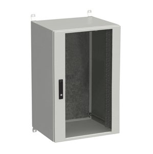 Rozvadeč nástěnný venkovní LC-20 21U 600x500 prosklené dveře 3bodový zámek LC-20-21U-65-12