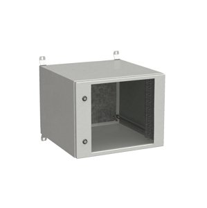 Rozvadeč nástěnný venkovní LC-20 9U 600x600 prosklené dveře 2x1bodový zámek LC-20-9U-66-11