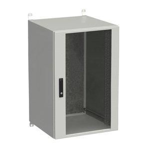 Rozvadeč nástěnný venkovní LC-20 21U 600x600 prosklené dveře 3bodový zámek LC-20-21U-66-12