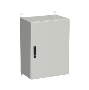 Rozvadeč nástěnný venkovní LC-20 18U 600x400 plechové dveře 3bodový zámek LC-20-18U-64-22-