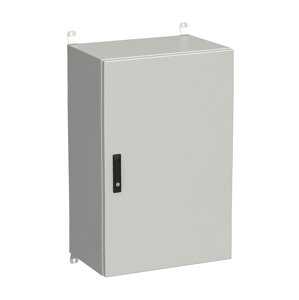 Rozvadeč nástěnný venkovní LC-20 21U 600x400 plechové dveře 3bodový zámek LC-20-21U-64-22-