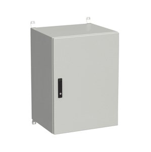 Rozvadeč nástěnný venkovní LC-20 18U 600x500 plechové dveře 3bodový zámek LC-20-18U-65-22-