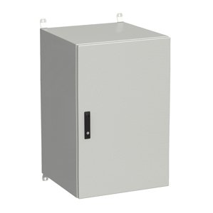 Rozvadeč nástěnný venkovní LC-20 21U 600x600 plechové dveře 3bodový zámek LC-20-21U-66-22-