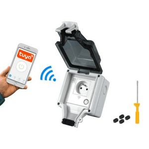 Zásuvka extérierová,LTC, IP66, 230V, 16A, WIFI, TUYA (Hadex)