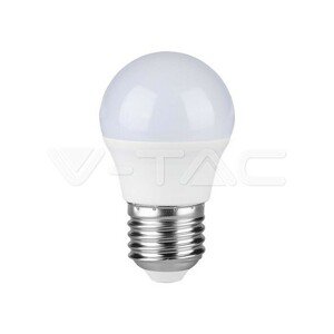 Žiarovka LED E27 4,5W, 6500K, 470lm, 3-balenie, G45 VT-2176 (V-TAC)