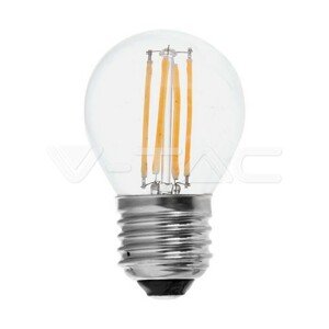 Žiarovka LED filament E27 6W 6500K 600lm G45 transparentná VT-2366 (V-TAC)