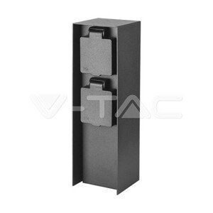 Zásuvka na stĺpik 16A MAX. Nerezová oceľ s príkonom 3600 W VT-1196 (V-TAC)