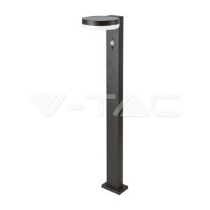 Solárne LED stĺpikové svietidlo 5,5W so snímačom PIR, 2200mA Li-ion 3,7V VT-1168 (V-