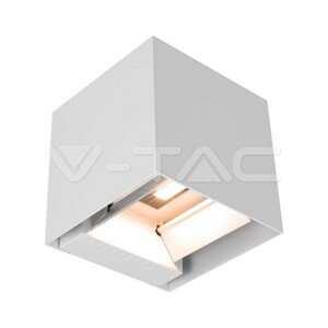 Nástenné LED COB solárne svietidlo 3W s batériou 1x2600mAh 16h 3000K biela IP65 VT-11109