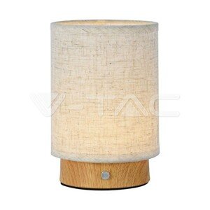 Stolné LED svietidlo 3W 3000K drevo béžová 110lm VT-7569 (V-TAC)