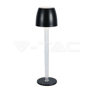 Stolné LED svietidlo 2,5W priehľadná tyč 3000K čierne 310lm VT-7576 (V-TAC)