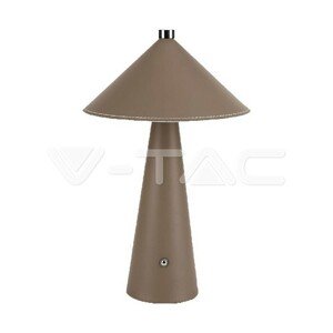 3W LED magnetická stolová lampa s batériou 4000mAh CCT: 3V1 hnedá stmievateľná VT-10117 (V