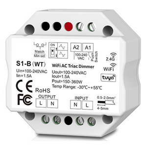 Riadiaca jednotka S1-B(WT) WiFi+RF TRIAC Tuya App 230V