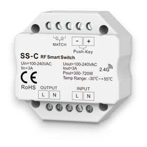 Riadiaca jednotka SS-C RF+tlačítko ON/OFF 230V 6A