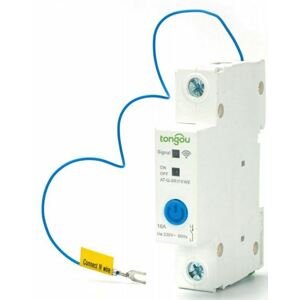 Istič 16A, 1P s ovládaním wifi na DIN lištu AT-Q-SR116WE, 90-260AC (HDX)