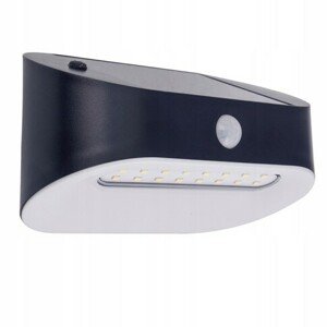 Svietidlo nástenné solárne so senzorom 4W,400lm 6000K ,100x155x10,bat. Li-ion 600mAh,IP44