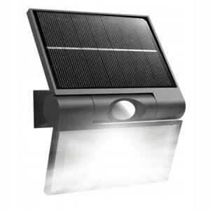 Svietidlo PLUTON II solárne + senzor 4W, 400lm 6000K ,100x155x10,bat.Li-ion 600mAh, IP44
