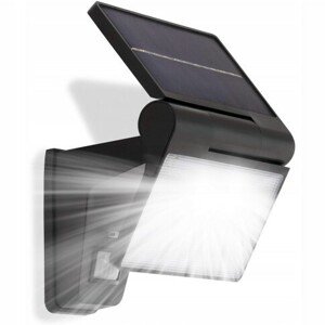 Svietidlo PLUTON solárne + senzor 7,2W, 700lm 6000K ,229x152x126mm,bat.Li-ion 1500mAh,IP44