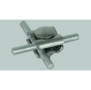 Svorka s pologuľatou hlavou a matkou pre drôt 8-10mm/8-10mm, M10x35, nerez DEHN