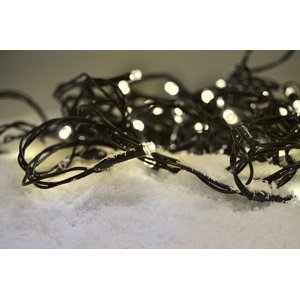 Solight LED vianočná reťaz, 3m, 20xLED, 3x AA, teplé biele svetlo, zelený kábel