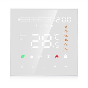Termostat ME82H digitálny programovatelný pre kotol aj podlah. Kúrenie 3A/16A biely (ETEK)