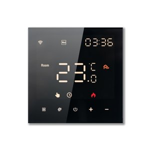 Termostat ME82H digitálny programovatelný pre kotol aj podlah.Kúrenie 3A/16A čierny (ETEK)