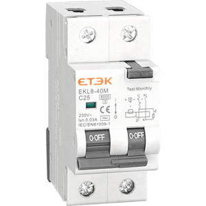 Prúdový chránič 1P+N 40A 6KA 30mA typ A EKL1-80-1N4030A (ETEK)