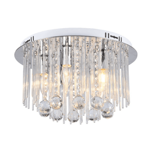 Dizajnové LED stropné krištáľové svetlo Clear D400 E14 VT-7969 (V-TAC)