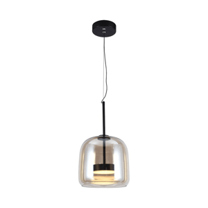 Dizajnové LED závesné svietidlo 6W kov + sklo D250*H240 3000K 750lm VT-7989 (V-TAC)