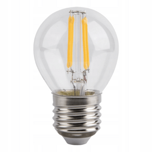 Žiarovka LED Filament E27 2W, 4000K, 200lm, P45