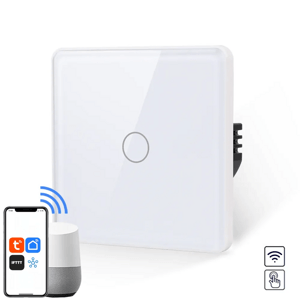 Revolo Touch WiFi dotykový vypínač č.1 - Biely zaoblený