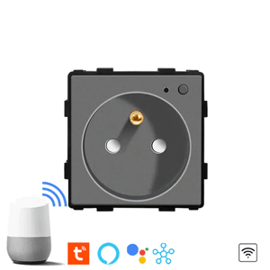 Revolo Touch WiFi el. zásuvka 16A typ FR - Strieborný modul