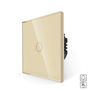 Revolo Touch dotykové tlačidlo 1/0 230V - Zlaté
