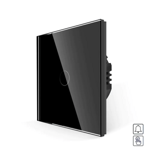 Revolo Touch dotykové tlačidlo 1/0 230V - Čierne
