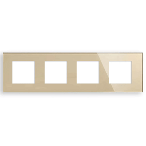 Revolo Touch štvoritý sklenený panel SR/SR/SR/SR-005 - Zlatý