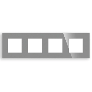 Revolo Touch štvoritý sklenený panel SR/SR/SR/SR-012 - Strieborný