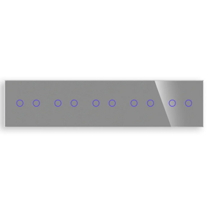 Revolo Touch päťnásobný sklenený panel C2/C2/C2/C2/C2-012 - Strieborný